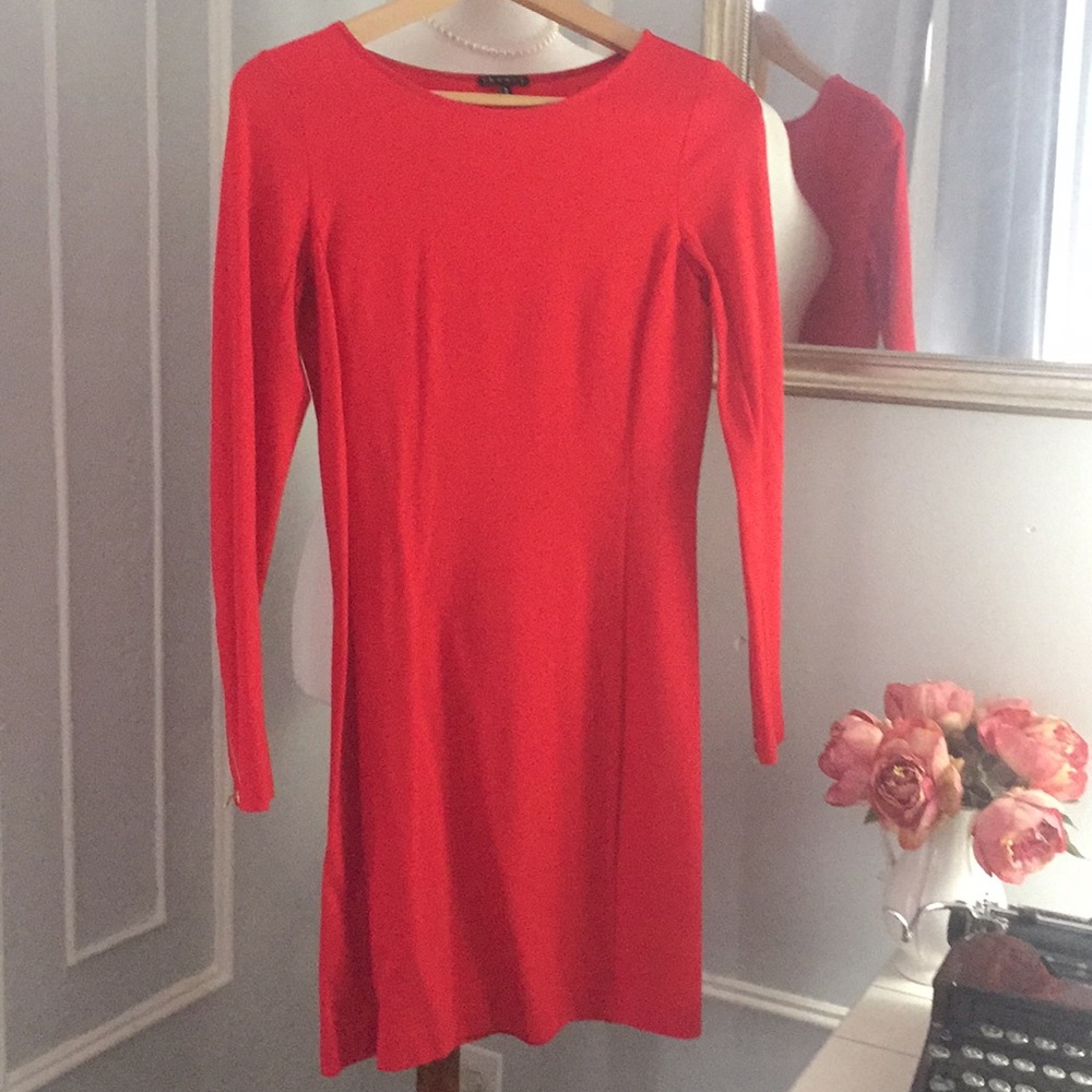 Theory red dress 2